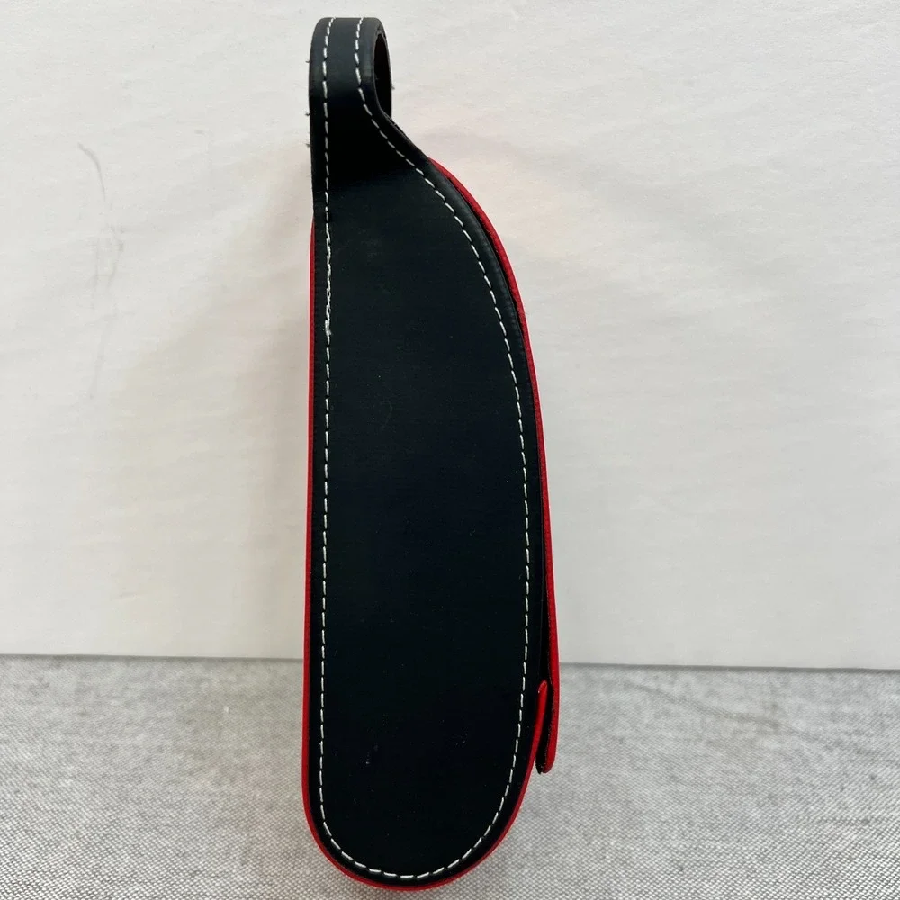 Ziggy By Cendrine O. Semi Hard Eyeglasses Case With Handle‎ & Magnetic Close Red